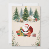 Invitation de fête de Noël à l'aquarelle (Dos)