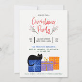 Invitation de fête de Noël à thème de café avec un (Devant)