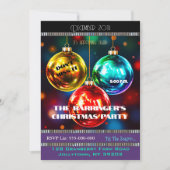 Invitation de fête de Noël annuelle saisonnière (Devant)
