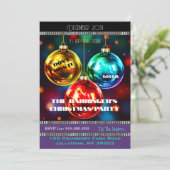 Invitation de fête de Noël annuelle saisonnière (Debout devant)