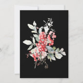 Invitation de fête de Noël Berries de Fêtes Classi (Dos)