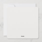 Invitation de fête de Noël Cadre Doré Casse-Noiset (Dos)