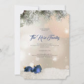 Invitation de fête de Noël, Carte de voeux de Noël (Devant)