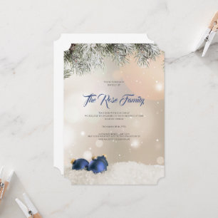 Invitation de fête de Noël, Carte de voeux de Noël