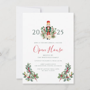 Invitation de fête de Noël Casse-Noisette Baies Po