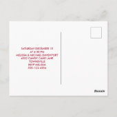 Invitation de fête de Noël chaton mignon (Dos)