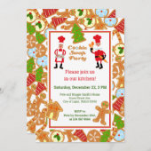 Invitation de fête de Noël Cookie Swap (Devant / Derrière)