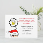 Invitation de fête de Noël d'amusement (Debout devant)