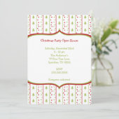 Invitation de fête de Noël de mod avec le groupon (Debout devant)