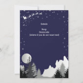 Invitation de fête de Noël d'entreprise Modern Blu (Dos)