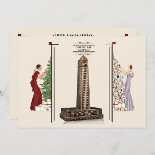 Invitation de fête de Noël d'ingénierie de Strom