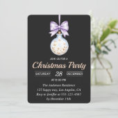 Invitation de fête de Noël élégante (Debout devant)