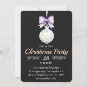 Invitation de fête de Noël élégante (Devant)