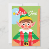 Invitation de fête de Noël Elf (Devant)