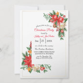 Invitation de fête de Noël en aquarelle (Devant)