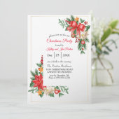 Invitation de fête de Noël en aquarelle (Debout devant)