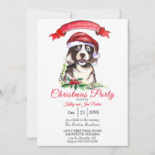 Invitation de fête de Noël en aquarelle (Devant)