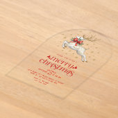 Invitation de fête de Noël en typographie dorée av (Poser)