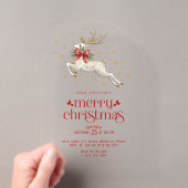 Invitation de fête de Noël en typographie dorée av (In situ (ordinateur de poche))