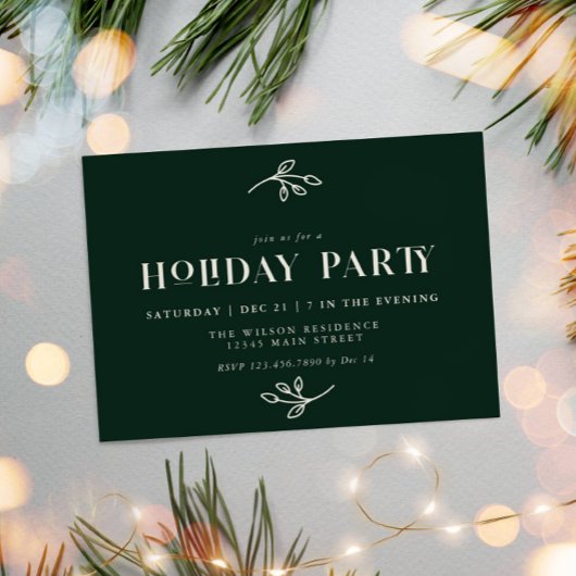 Invitation de fête de Noël Invitation