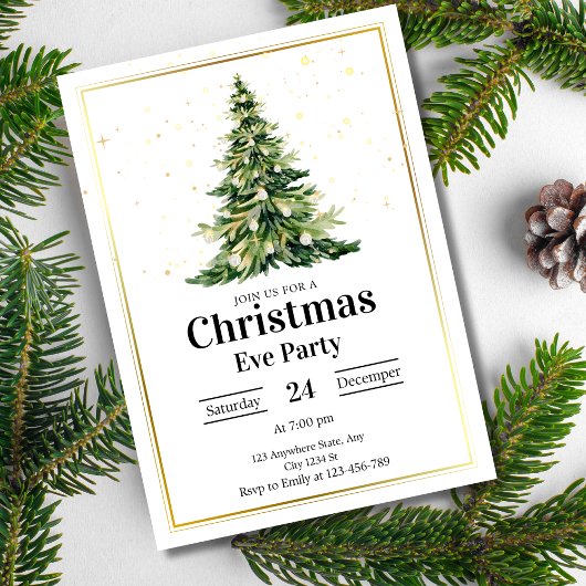 Invitation de fête de Noël, Invitation de fête de