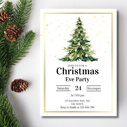 Invitation de fête de Noël, Invitation de fête de