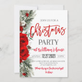 Invitation de fête de Noël Invitation de fête de N (Devant)