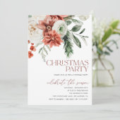 Invitation de fête de Noël, Invitation de vacances (Debout devant)