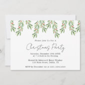 Invitation de fête de Noël, Invitations de fête de (Devant)