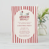 Invitation de fête de Noël Joie des Fêtes (Debout devant)