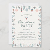 Invitation de fête de Noël mignonne (Devant)