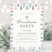 Invitation de fête de Noël mignonne
