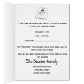 Invitation de fête de Noël moche (Intérieur (Droit))