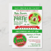 Invitation de fête de Noël moche (Devant)