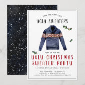 Invitation de fête de Noël moche (Devant / Derrière)