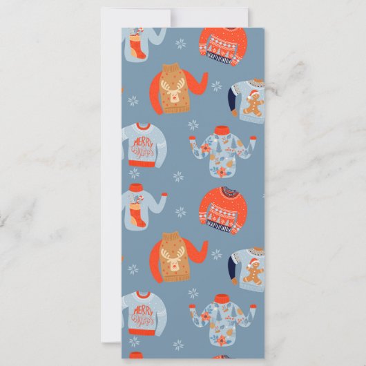 Invitation de fête de Noël moche (Dos)