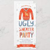 Invitation de fête de Noël moche (Devant / Derrière)