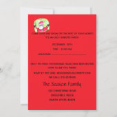 Invitation de fête de Noël moche (Dos)
