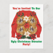 Invitation de fête de Noël moche (Devant)