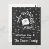 Invitation de fête de Noël moche (Devant / Derrière)