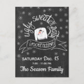 Invitation de fête de Noël moche (Devant)