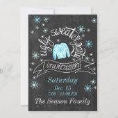 Invitation de fête de Noël moche (Devant)