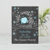 Invitation de fête de Noël moche (Debout devant)