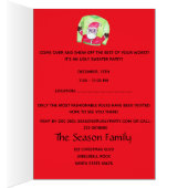 Invitation de fête de Noël moche (Intérieur (Droit))