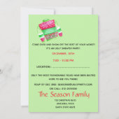 Invitation de fête de Noël moche (Dos)