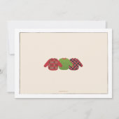 Invitation de fête de Noël moche (Dos)