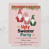 Invitation de fête de Noël moche (Devant / Derrière)