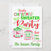 Invitation de fête de Noël moche (Devant)