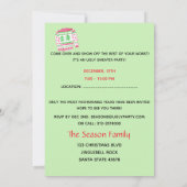 Invitation de fête de Noël moche (Dos)
