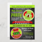 Invitation de fête de Noël moche (Devant / Derrière)